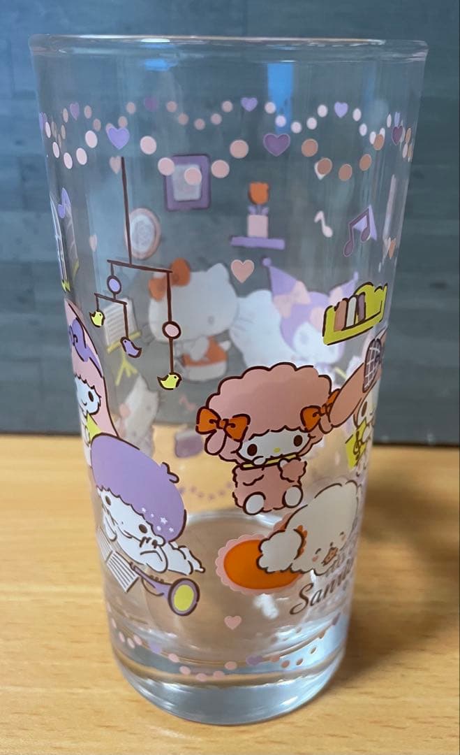 ロメ箱　キキララ丼スプーン付きタンブラーグラス持ち手付きマグカップ星柄マグカップ