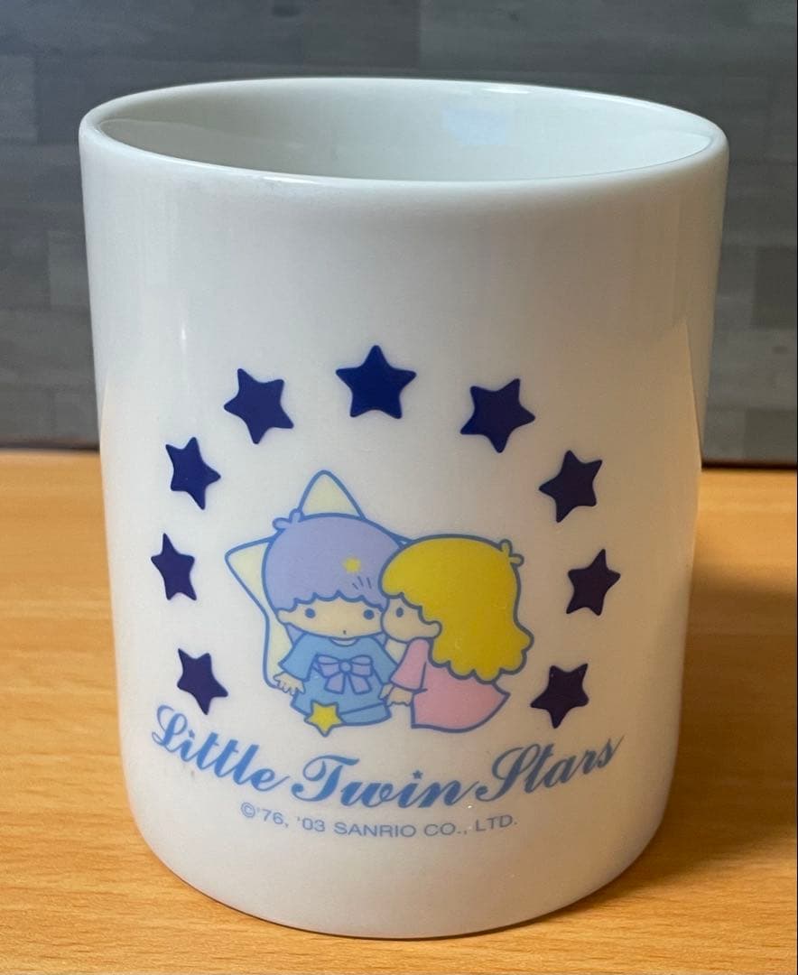 ロメ箱　キキララ丼スプーン付きタンブラーグラス持ち手付きマグカップ星柄マグカップ