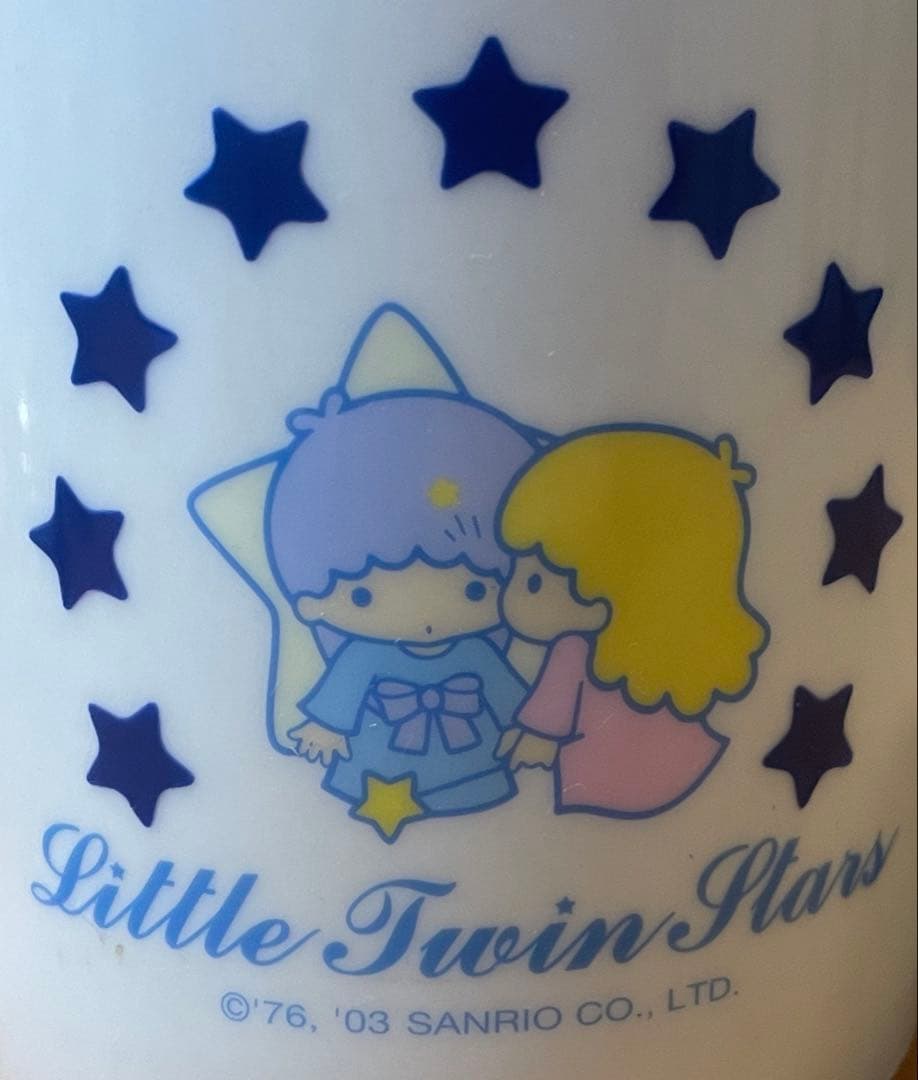 ロメ箱　キキララ丼スプーン付きタンブラーグラス持ち手付きマグカップ星柄マグカップ