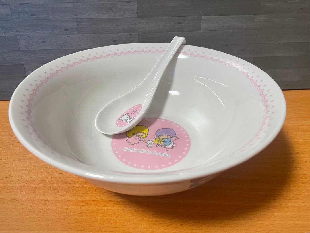 ロメ箱　キキララ丼スプーン付きタンブラーグラス持ち手付きマグカップ星柄マグカップ