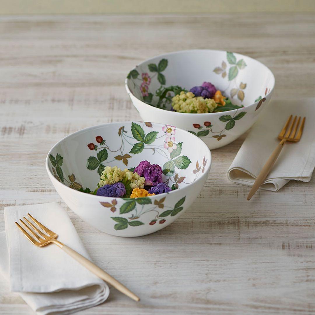 ワイルド ストロベリー カジュアル ボウル16cm ペア