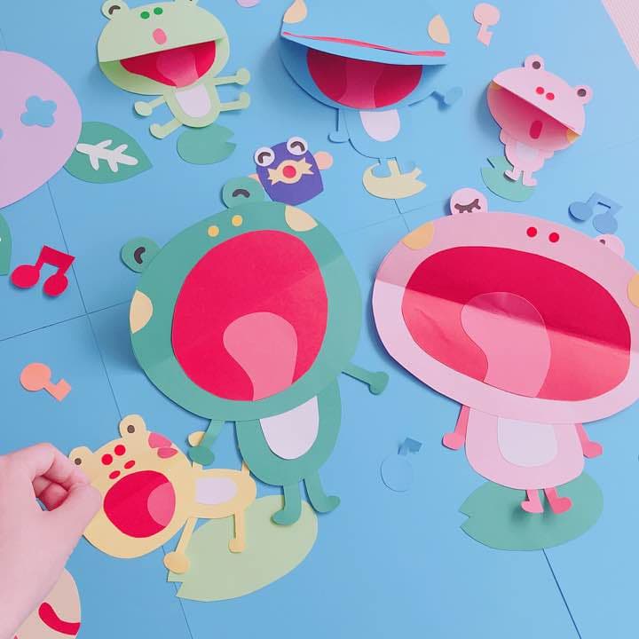 かえるの合唱☆幼稚園・保育園・壁面・壁画