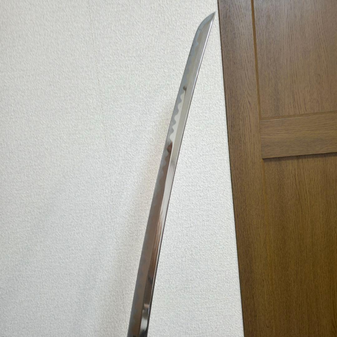 509 模造刀大刀 黒柄 雲龍楕円鍔 黒鞘 居合刀