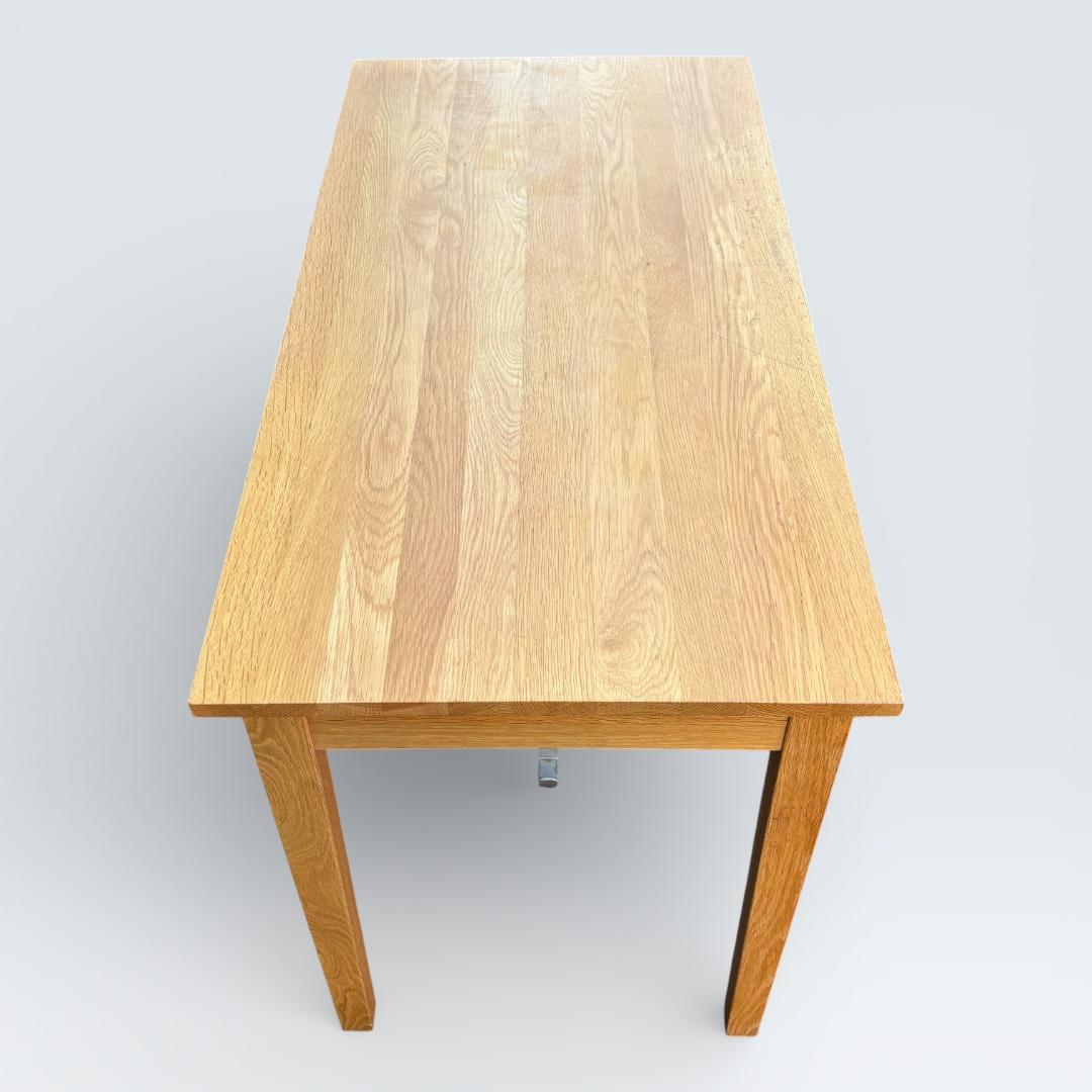 無印良品 無垢材デスク オーク材 引出付 廃盤 110cm 天然木 学習机