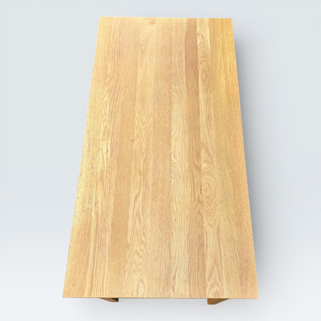 無印良品 無垢材デスク オーク材 引出付 廃盤 110cm 天然木 学習机