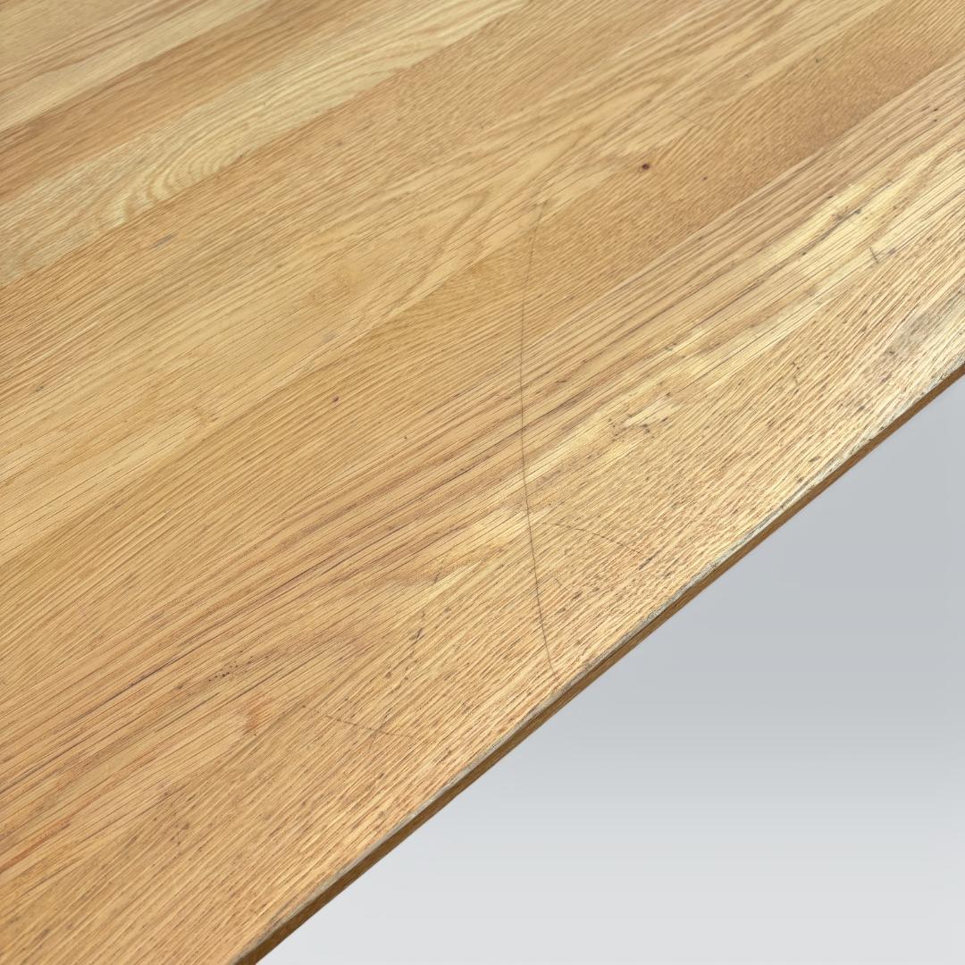 無印良品 無垢材デスク オーク材 引出付 廃盤 110cm 天然木 学習机