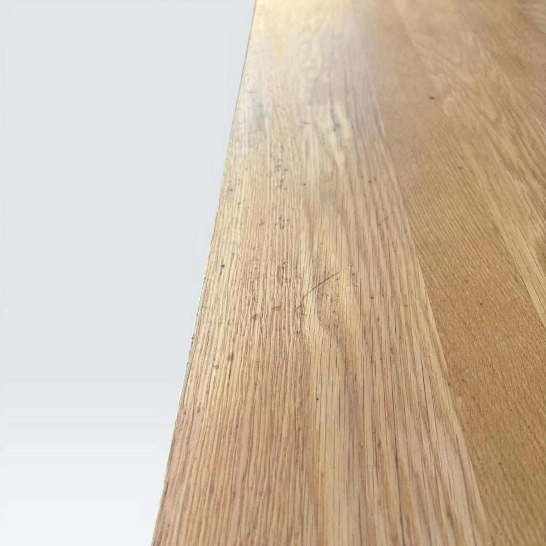 無印良品 無垢材デスク オーク材 引出付 廃盤 110cm 天然木 学習机