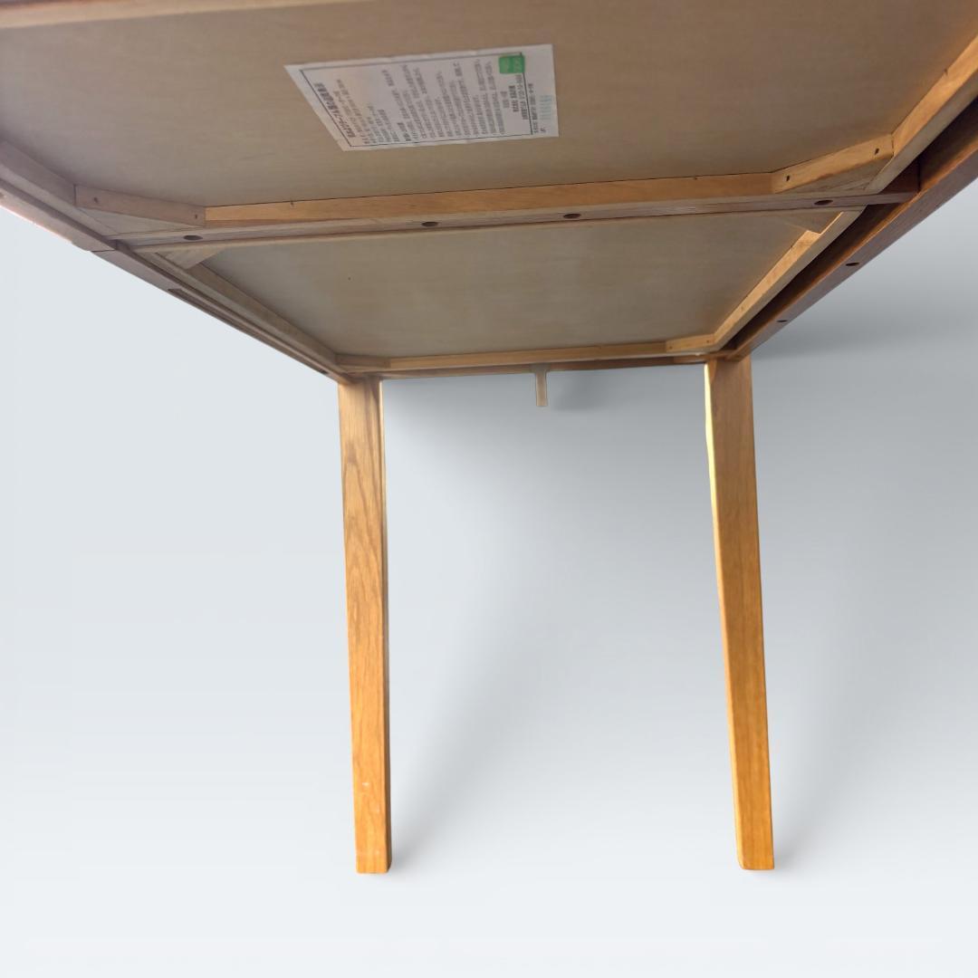 無印良品 無垢材デスク オーク材 引出付 廃盤 110cm 天然木 学習机