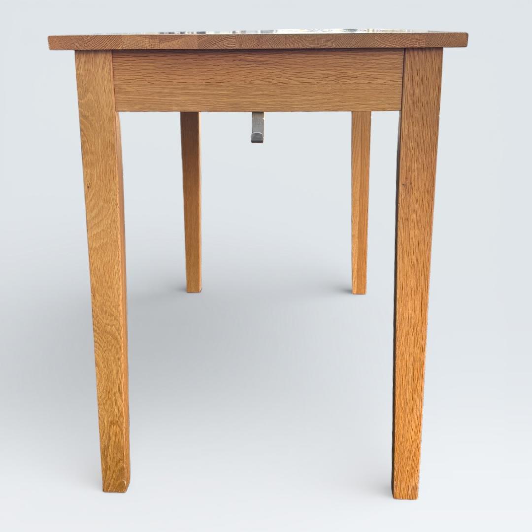 無印良品 無垢材デスク オーク材 引出付 廃盤 110cm 天然木 学習机