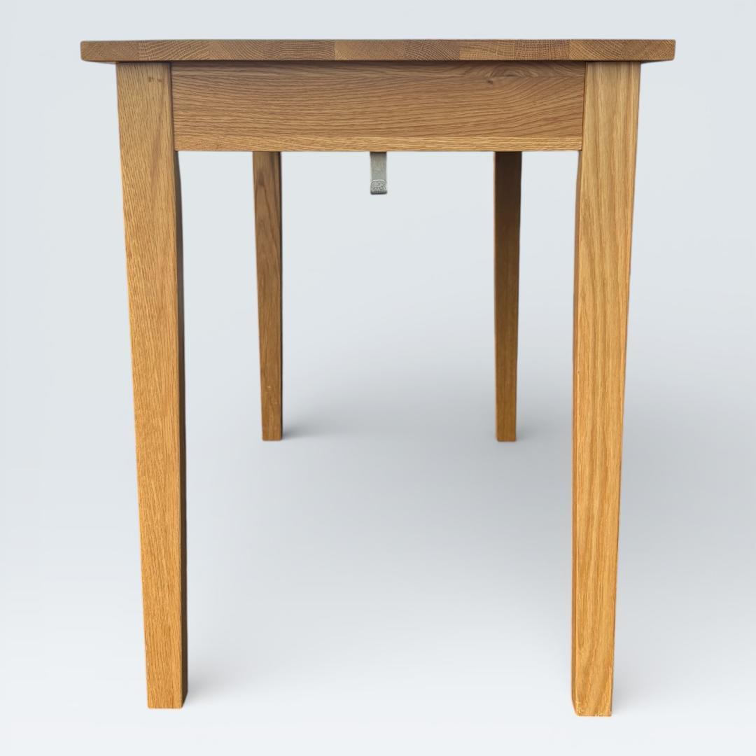 無印良品 無垢材デスク オーク材 引出付 廃盤 110cm 天然木 学習机