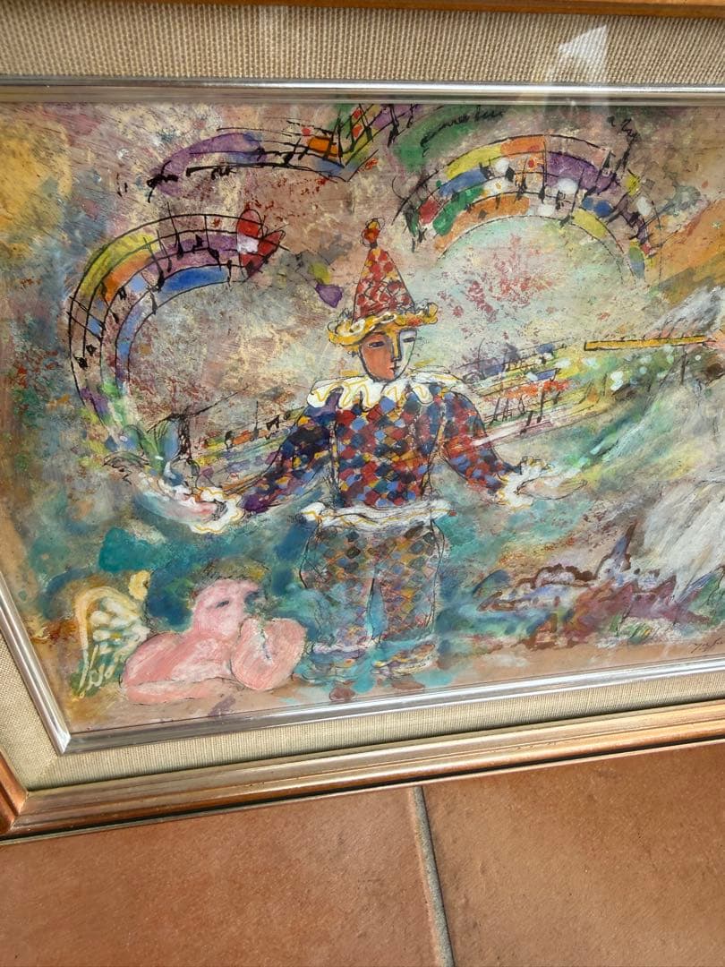 Yasuo ARAK i 荒木康夫　絵画練習する天使　アンティーク　大幅値下げ中