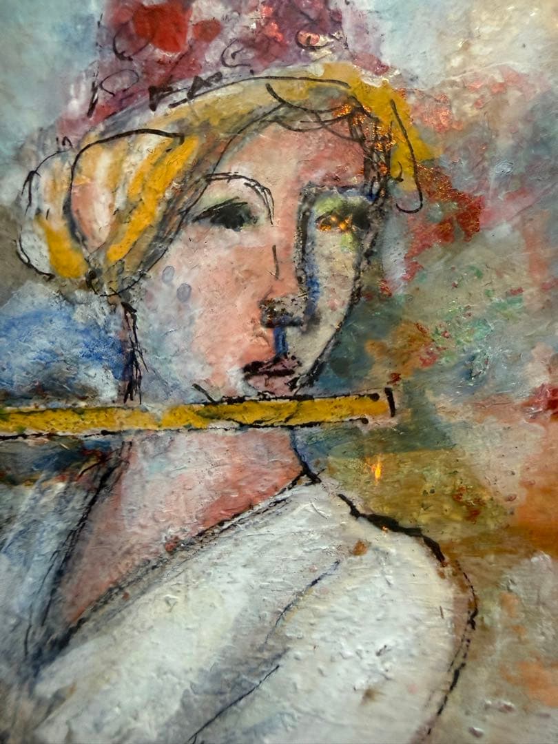 Yasuo ARAK i 荒木康夫　絵画練習する天使　アンティーク　大幅値下げ中