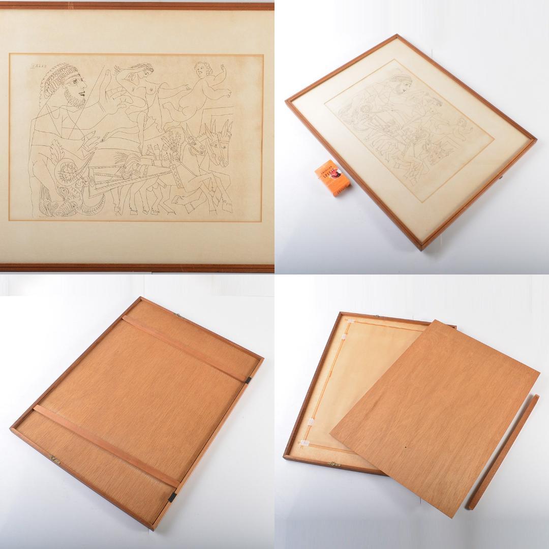 パブロ・ピカソ　工芸印刷　タイトル不明　ピカソ近作版画展　C　5656A