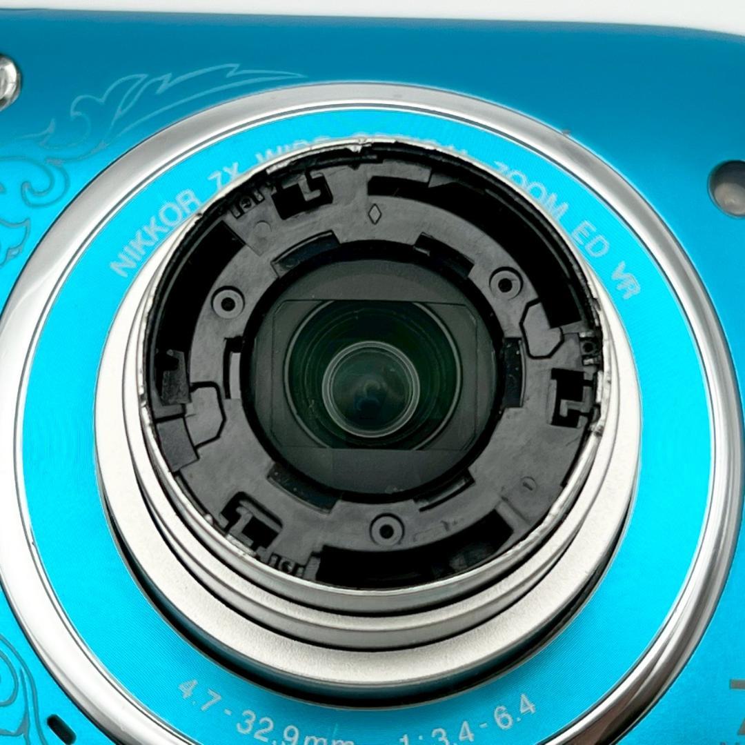 【完動品】Nikon COOLPIX S3500 コンデジ ブルー 動作確認済