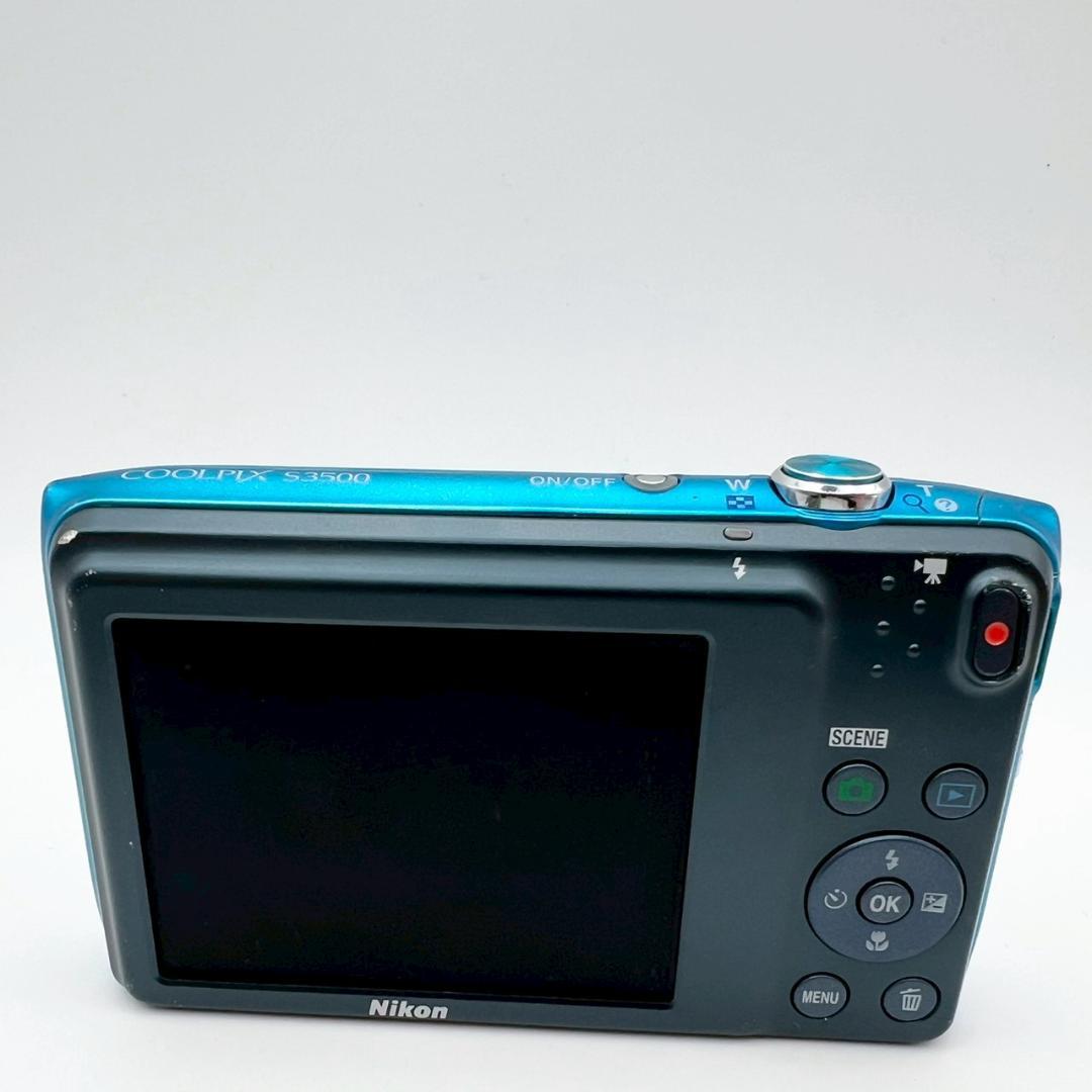 【完動品】Nikon COOLPIX S3500 コンデジ ブルー 動作確認済