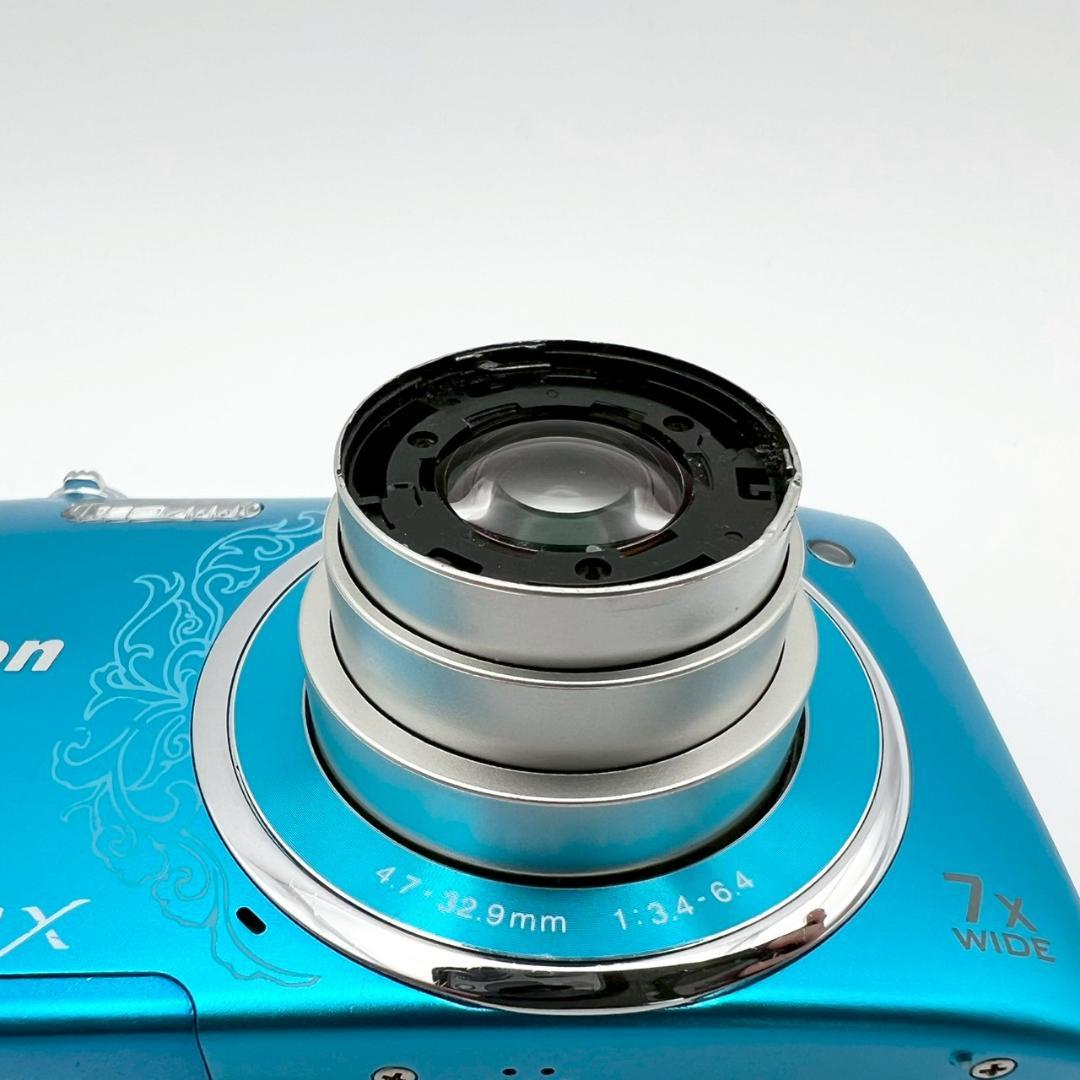 【完動品】Nikon COOLPIX S3500 コンデジ ブルー 動作確認済
