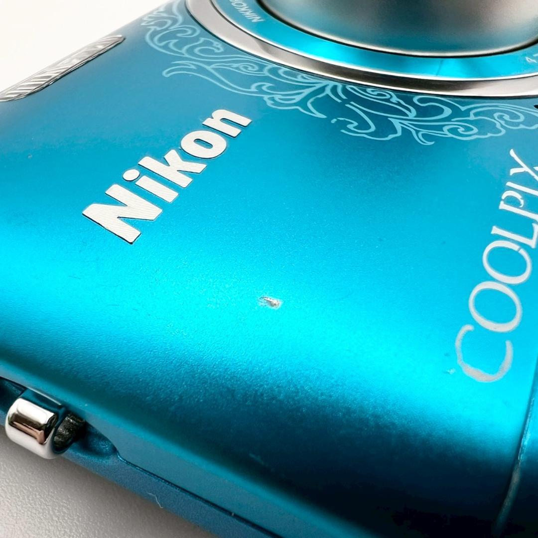 【完動品】Nikon COOLPIX S3500 コンデジ ブルー 動作確認済