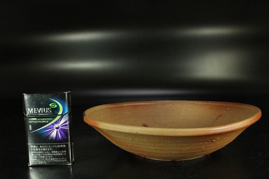 古美術 金重陶陽作 備前 皿 共箱 美品(K-YC568)