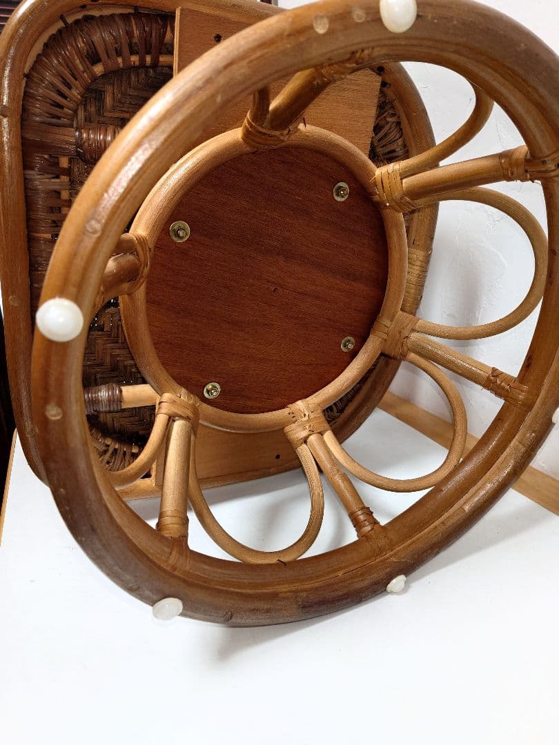 木製 ラタン 籐 藤 回転椅子 座椅子 イス いす 椅子 chair チェア