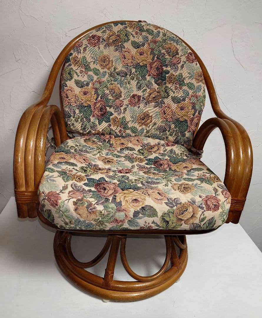 木製 ラタン 籐 藤 回転椅子 座椅子 イス いす 椅子 chair チェア