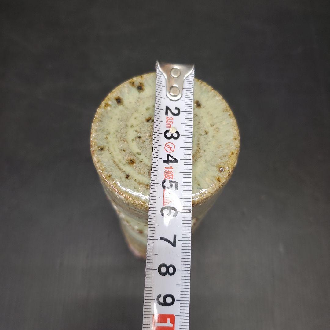 長森慶 筒形 掛花入 茶道具 華道具 花入 花生 花器 33