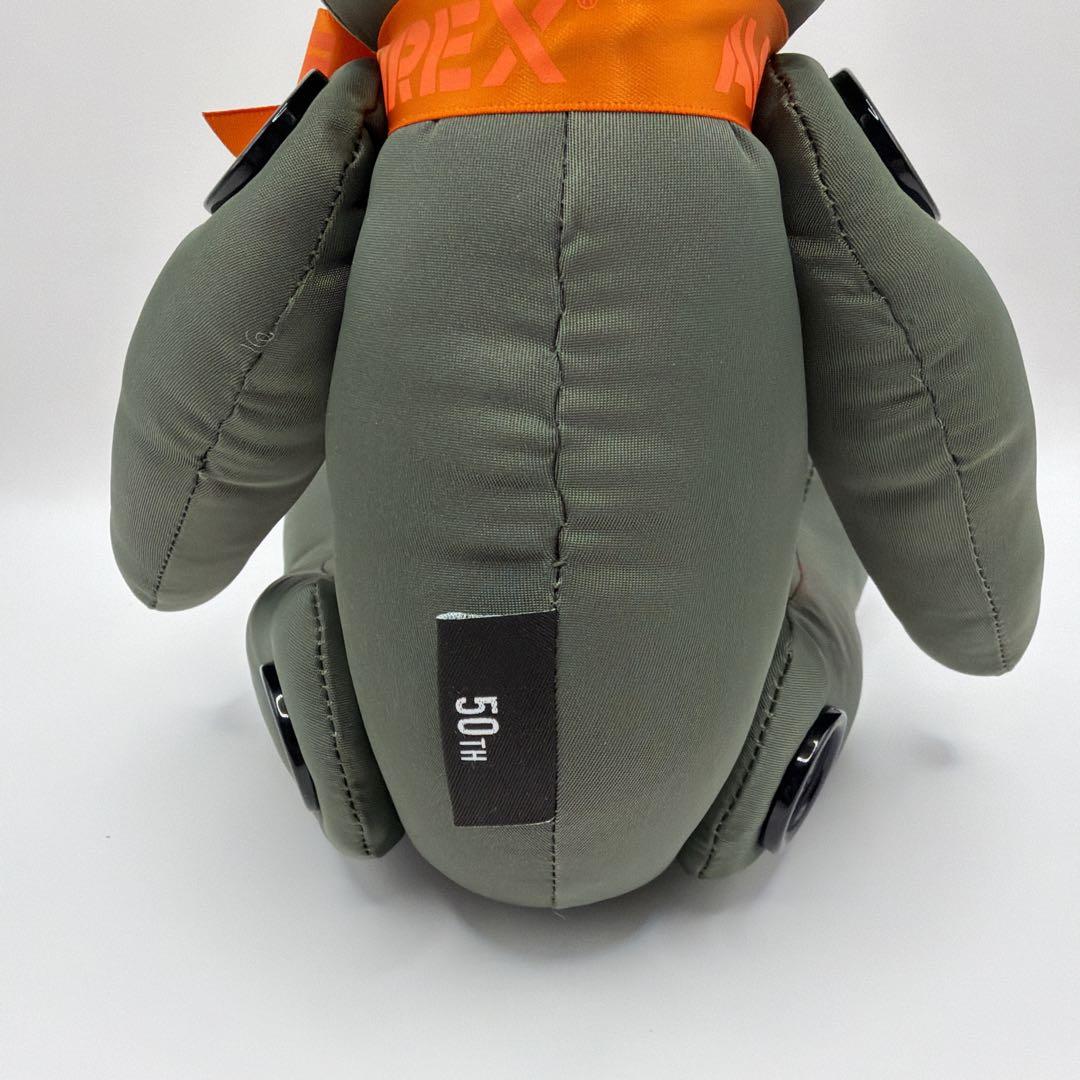 【非売品】AVIREX テディベア50周年記念（カーキ） オレンジリボン