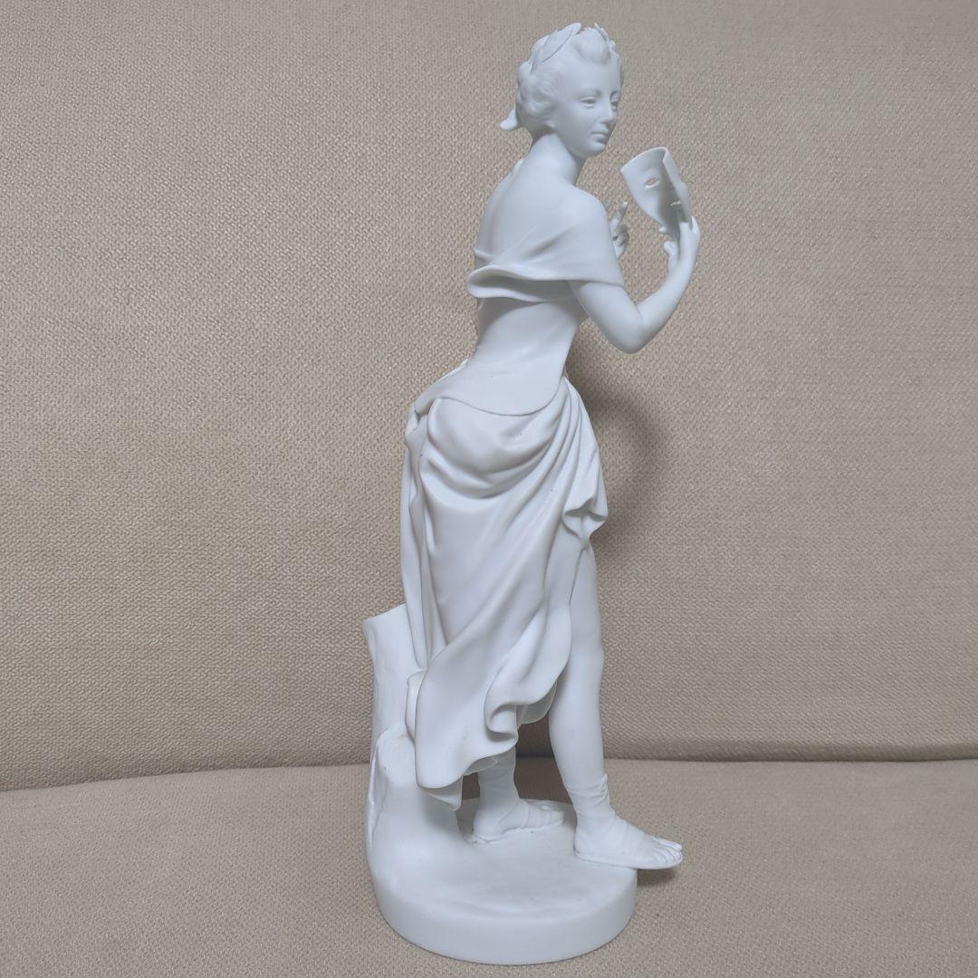 綺麗な女性像 陶器彫刻 約30cm