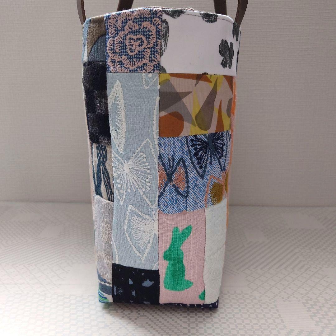 ミナペルホネン　両面パッチワーク　トートバッグ