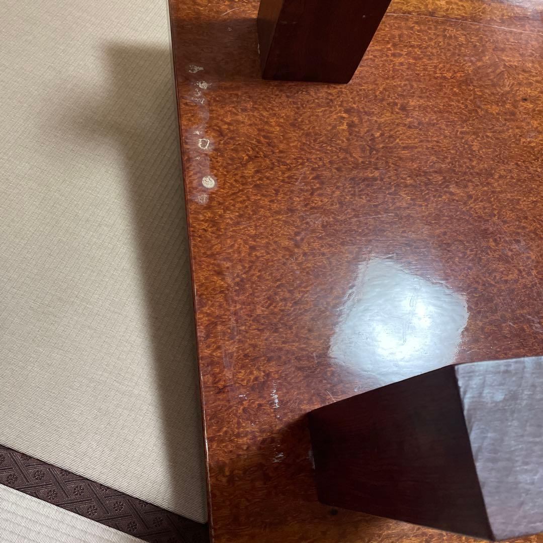 【難有り】座卓　一枚板　テーブル　和風