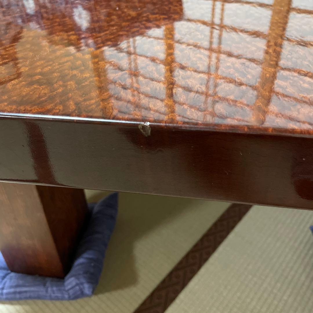 【難有り】座卓　一枚板　テーブル　和風