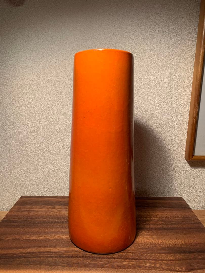 超希少 岡本太郎 作 「あかり」 フラワーベース 花器 1970年 印アリ 共箱