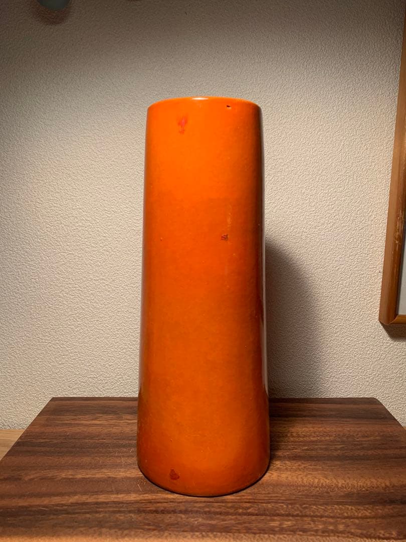 超希少 岡本太郎 作 「あかり」 フラワーベース 花器 1970年 印アリ 共箱