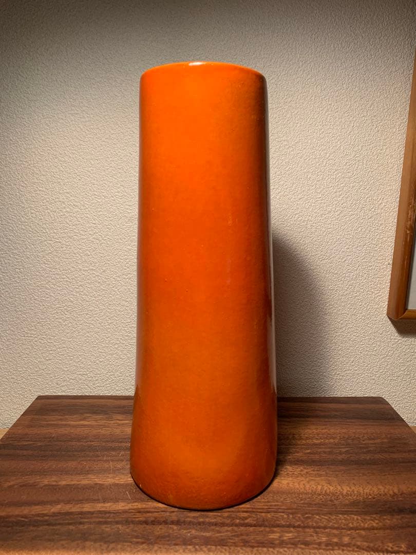 超希少 岡本太郎 作 「あかり」 フラワーベース 花器 1970年 印アリ 共箱