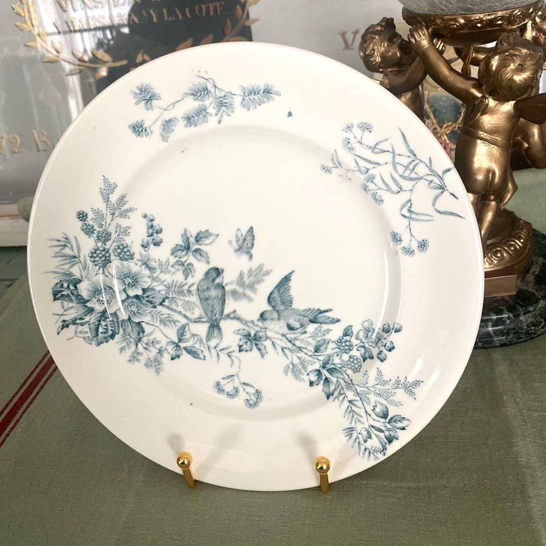 ロンウィ ミニョン Longwy mignon プレートツバメ　小鳥　鳥【B】