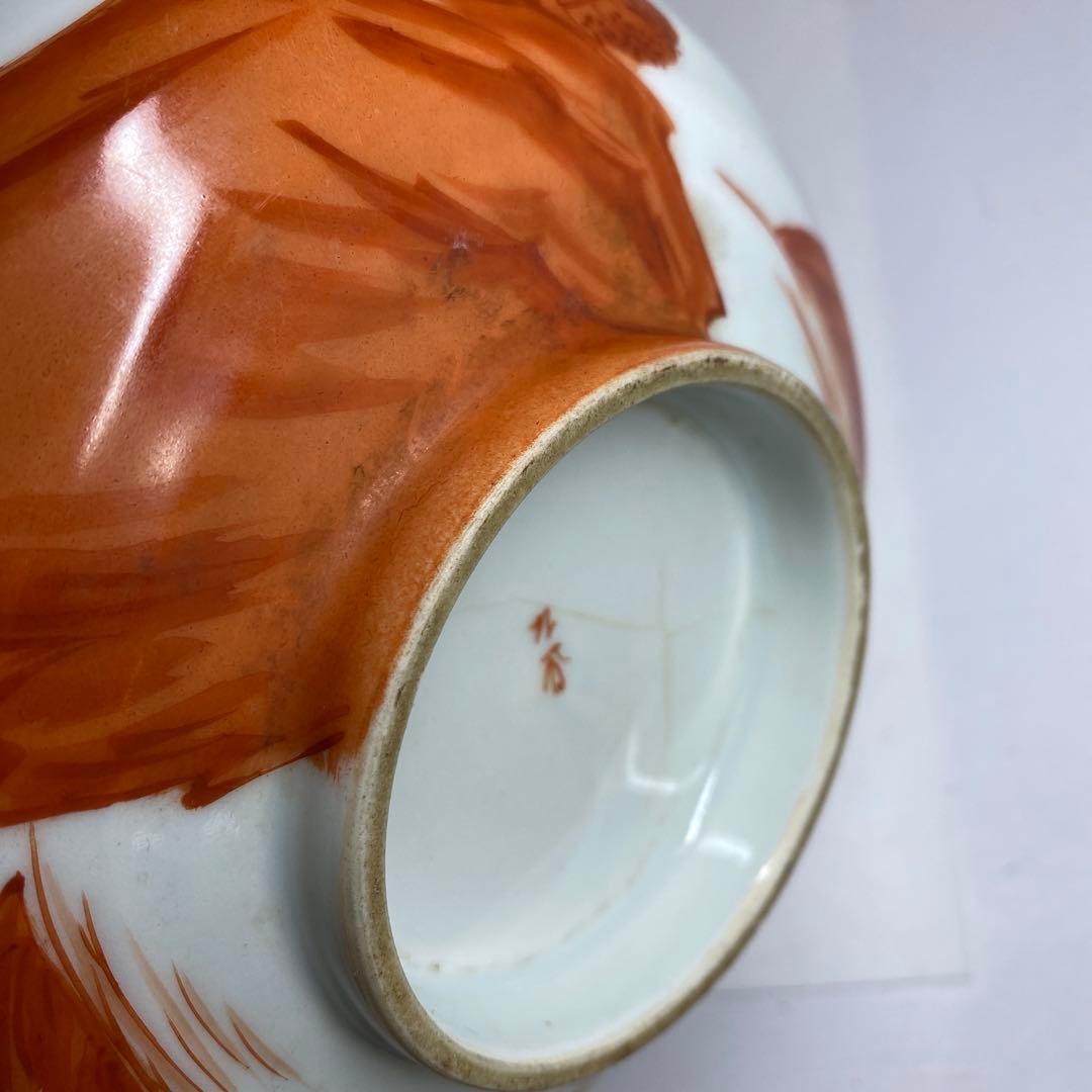 古伊万里　菊割　染錦　鉢　3点　27/22.3/18.7cm 東K7-1207①