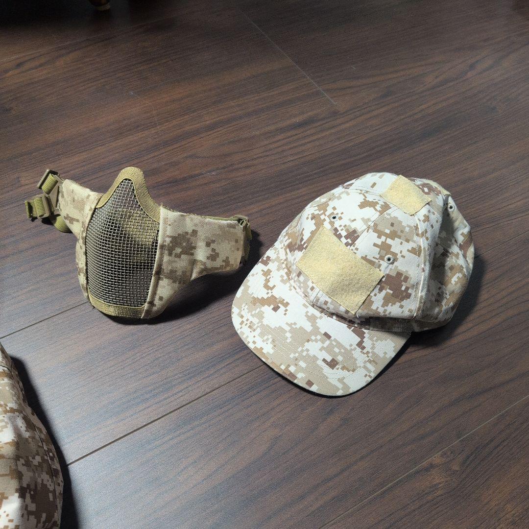 デザートピクセル迷彩柄 戦闘服セット XLサイズ