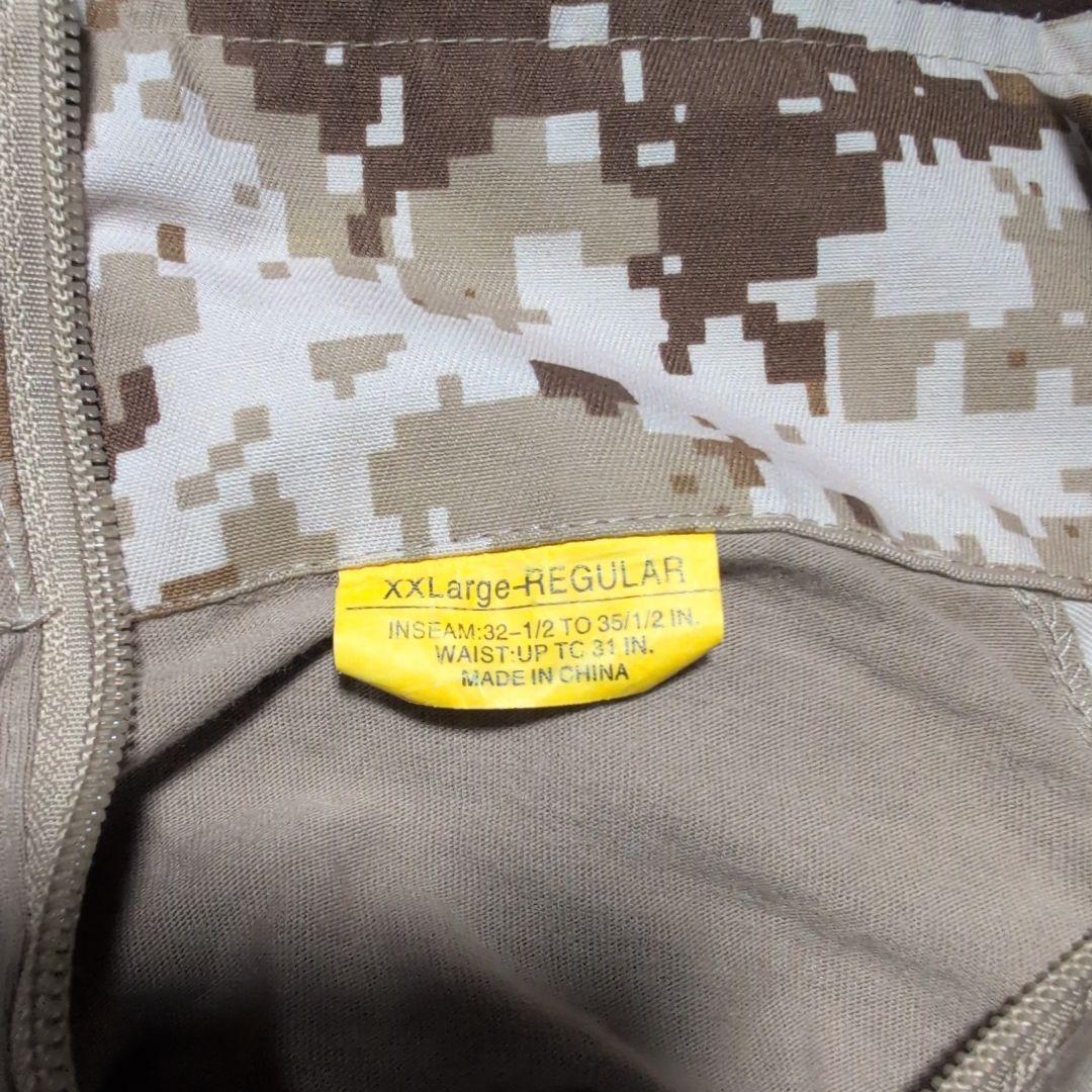 デザートピクセル迷彩柄 戦闘服セット XLサイズ