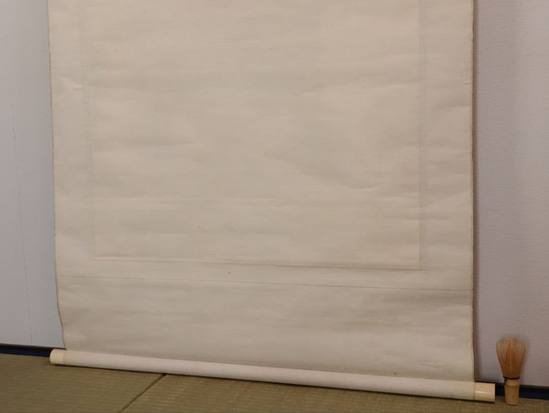 【模写】日本画 彩色 大木豊平「日蓮上人・白猿図」紙本 掛軸 大幅 MA553