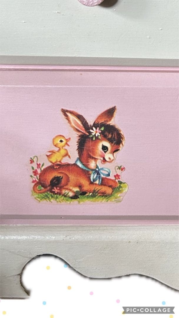 うさまるページ　デカール付き小引き出し