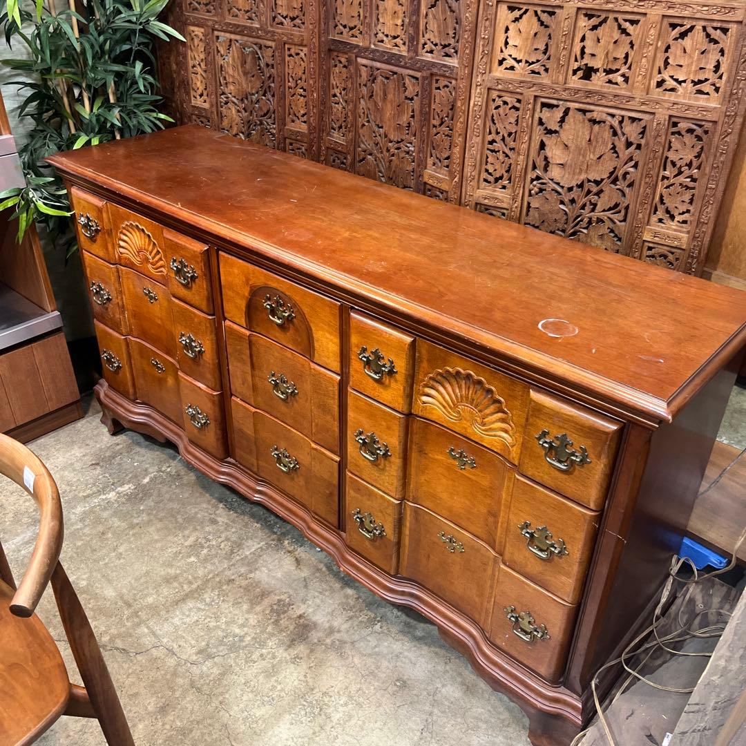 【ヨーロピアンチェスト】◆リゾート仕様◇天板難あり◇脚補修有◆