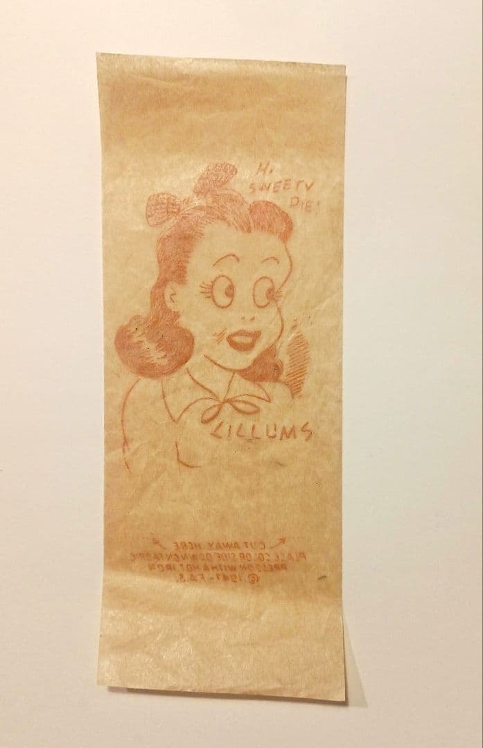 40s ビンテージ転写紙 アイロンプリント Lillums