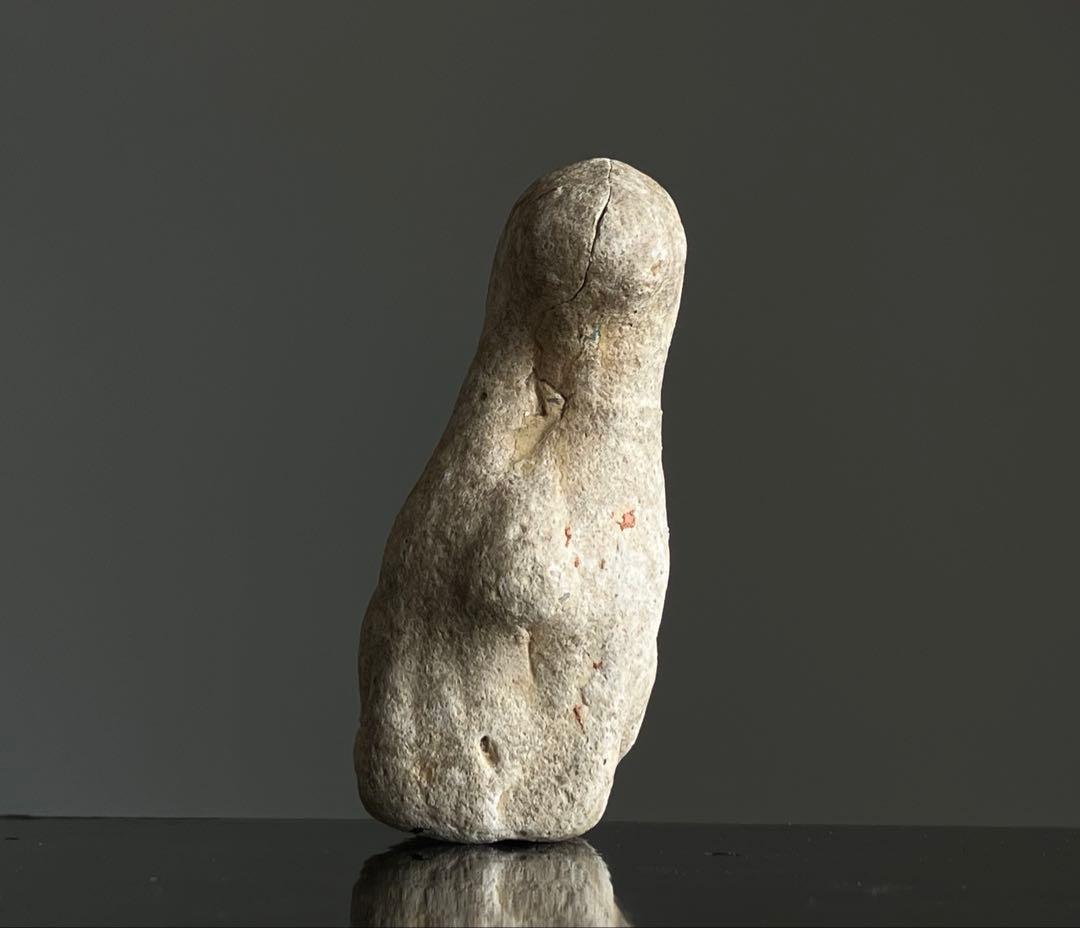 【吠えぬ 緑釉犬俑 約6㎝ 古代中国?土笛?犬神土人形】守護像 民間信仰 発掘