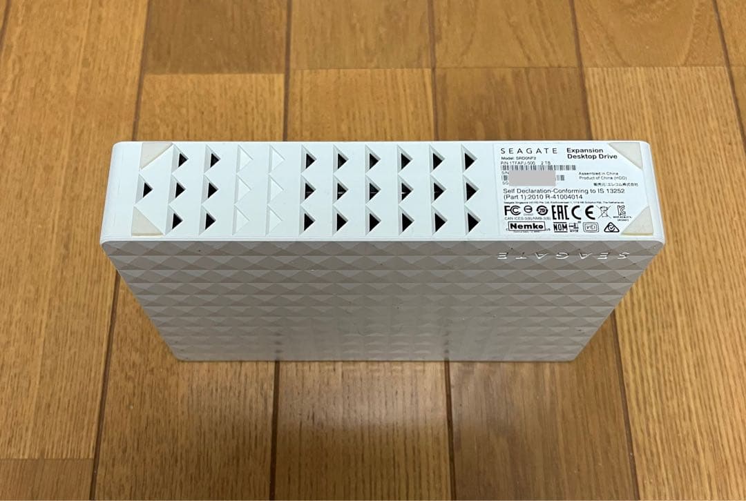 中古SEAGATE外付けHDD2TB SRD0NF2 2000.3GB●193
