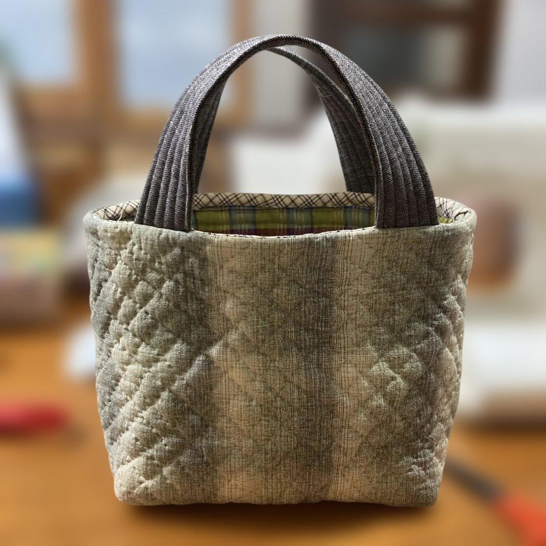 パッチワークキルト トートバッグ ハンドメイド