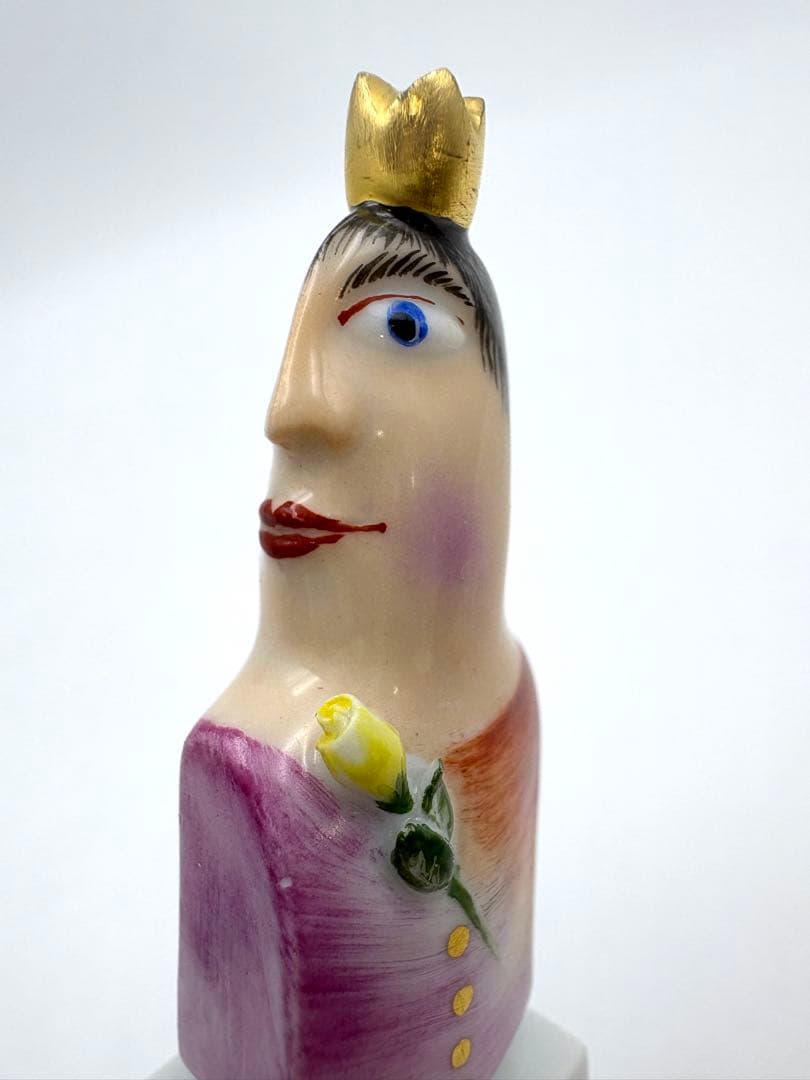 希少　マイセン オルフ・フィーバー　劇場　カスパーシアター　王子人形　双剣マーク