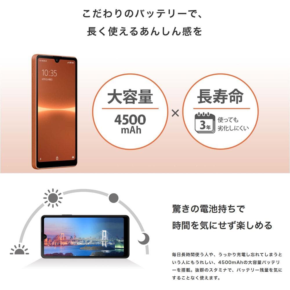 中古 Sony Xperia Ace III 本体 + ACアダプタ 08　②