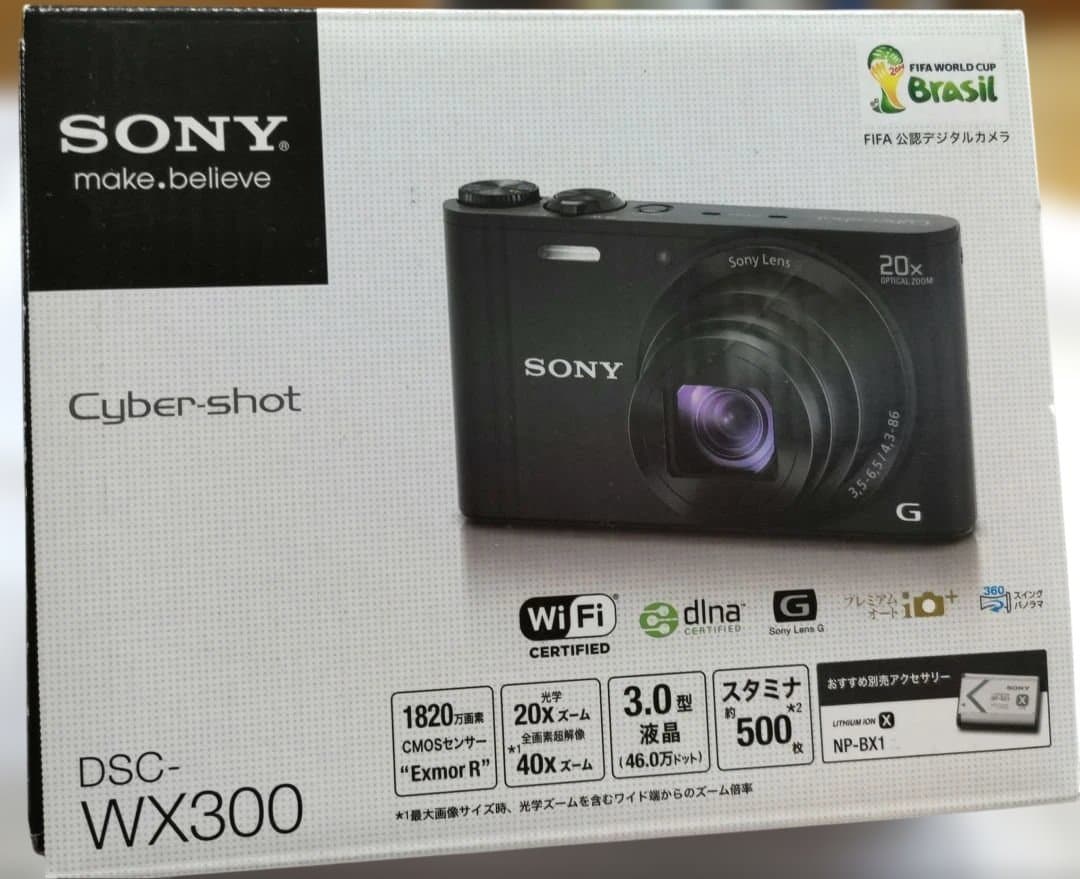 【ジャンク品】SONY DSC-WX300 デジタルスチルカメラ(付属品有)