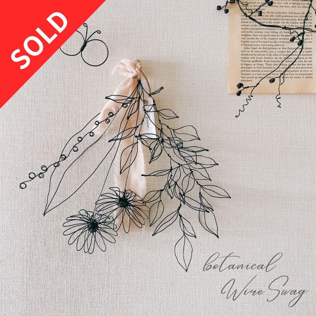 ✧︎*一点物✧︎*立体 ガーベラのボタニカルスワッグ ワイヤークラフト #39