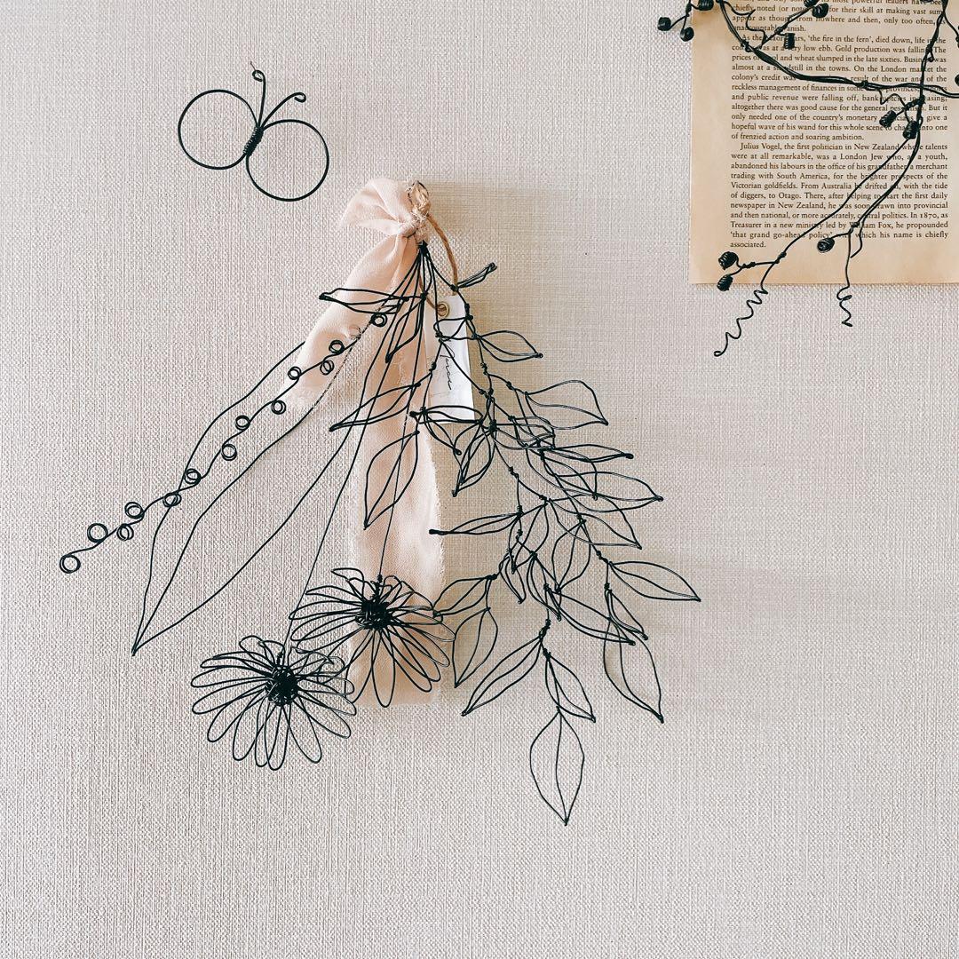 ✧︎*一点物✧︎*立体 ガーベラのボタニカルスワッグ ワイヤークラフト #39