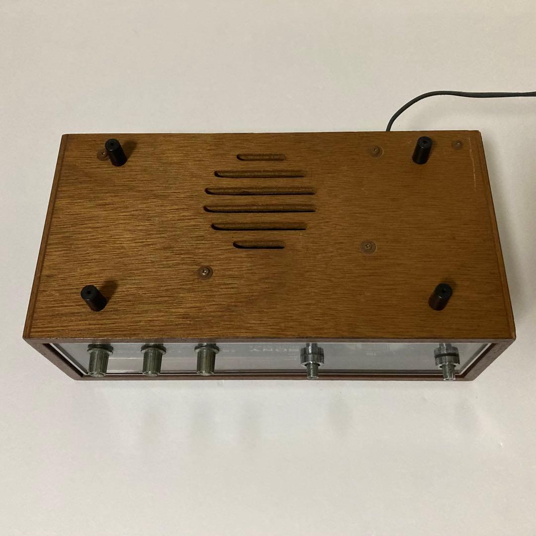 SONYクロックラジオ トランジスタ 8RC-49 西日本仕様 木製 レトロ